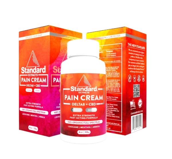 Pain Cream with 1000mg Delta-8 & 500mg CBD
